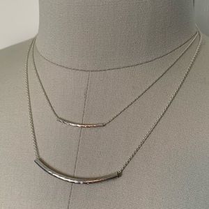 Layered Necklace | Silver |